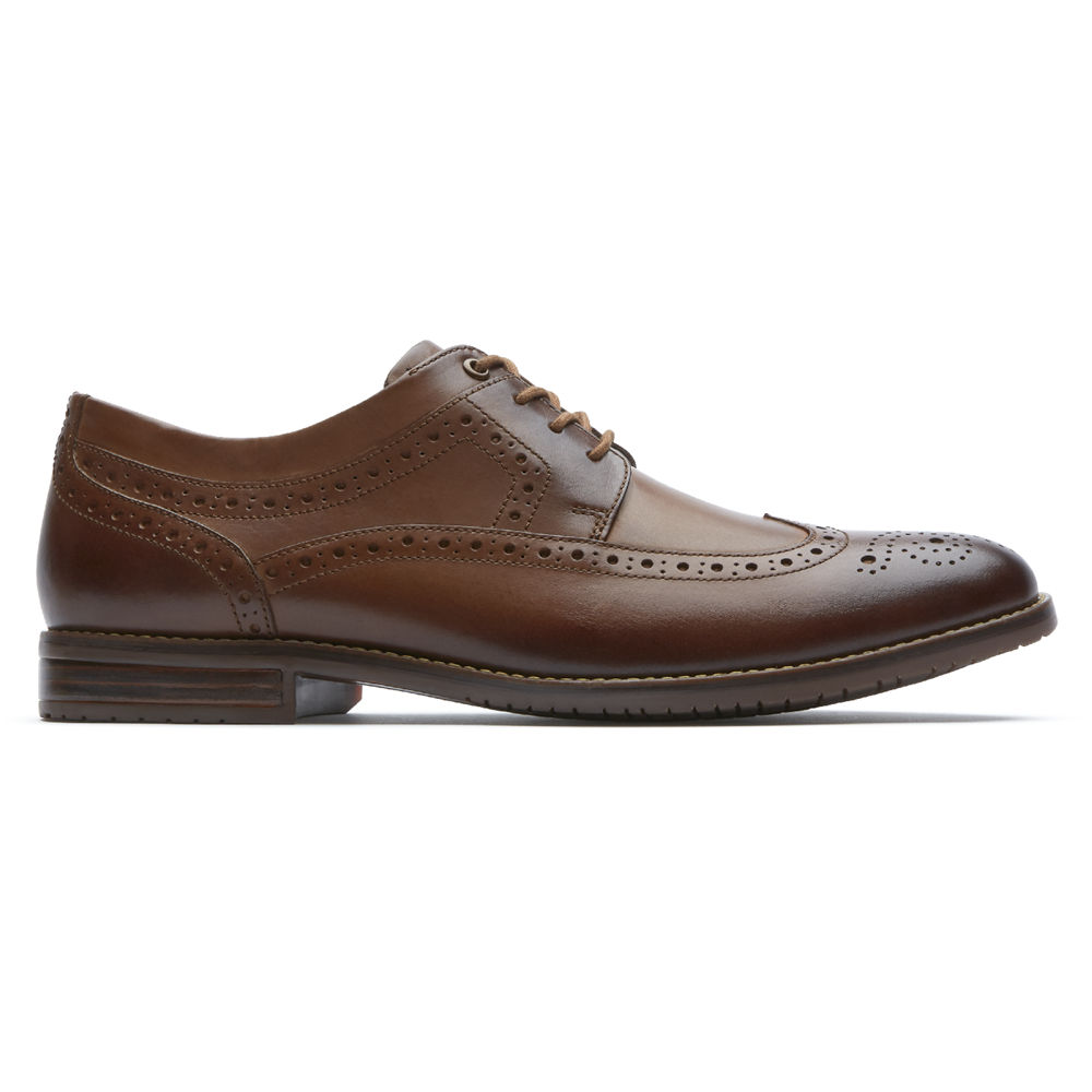 Rockport Mens Oxfords Brown - Style Purpose 3 Wingtip - UK 234-ZDCPKM